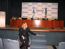 En la Casa de la Provincia de Buenos Aires, durante el Seminario "Ciudades sin Discriminación"