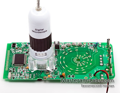 Измерение размеров объектов цифровым USB-микроскопом Microsafe 1,3 MPx