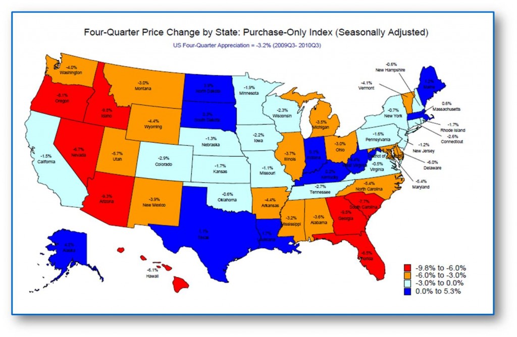 House Price Declines Hitting Most States