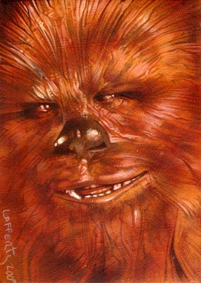Chewbacca ACEO Sketch Card by Jeff Lafferty