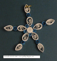 quilled snowflake ornament