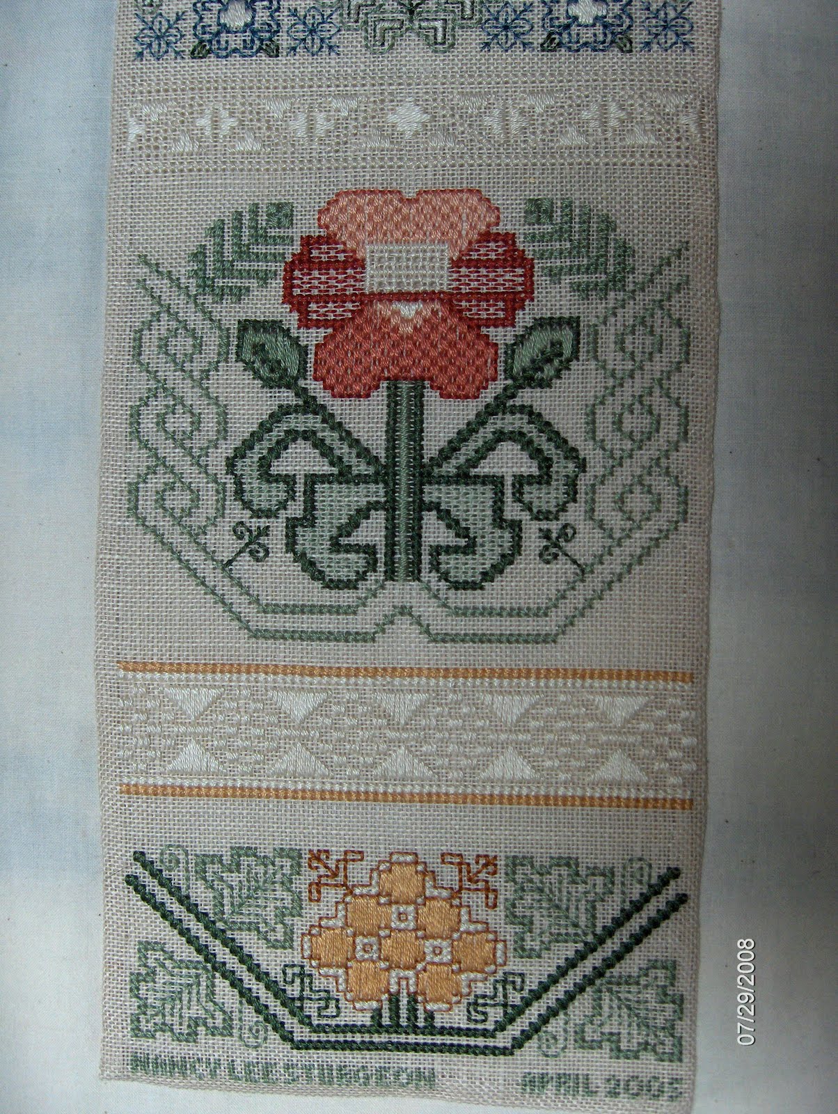 Threads Through Time: 17th CENTURY-STYLE SAMPLER, WHITE HOUSE XMAS ...