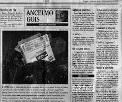 Nota na Coluna do Ancelmo Gois - Jornal O Globo