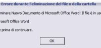 Cancellare i file in uso "impossibili da eliminare" su Windows