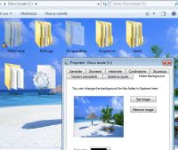 cambiare sfondo cartella