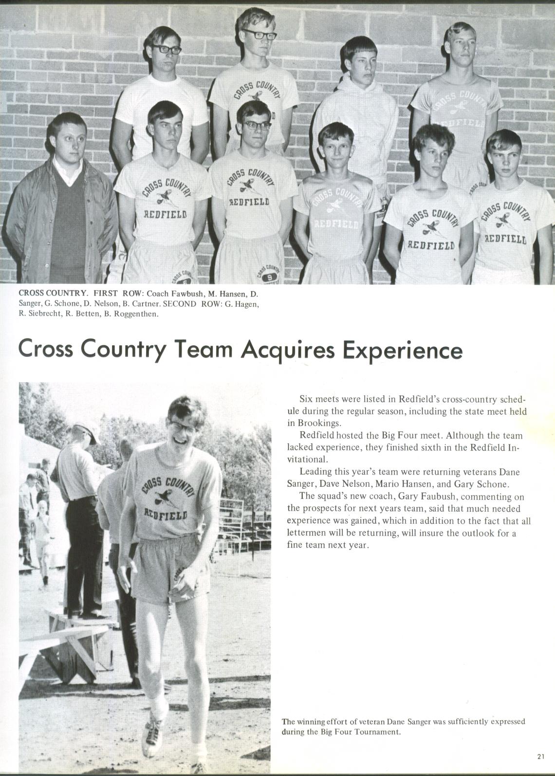 Redfield High School Class of 1970 40 Year Reunion Senior Annual 1970