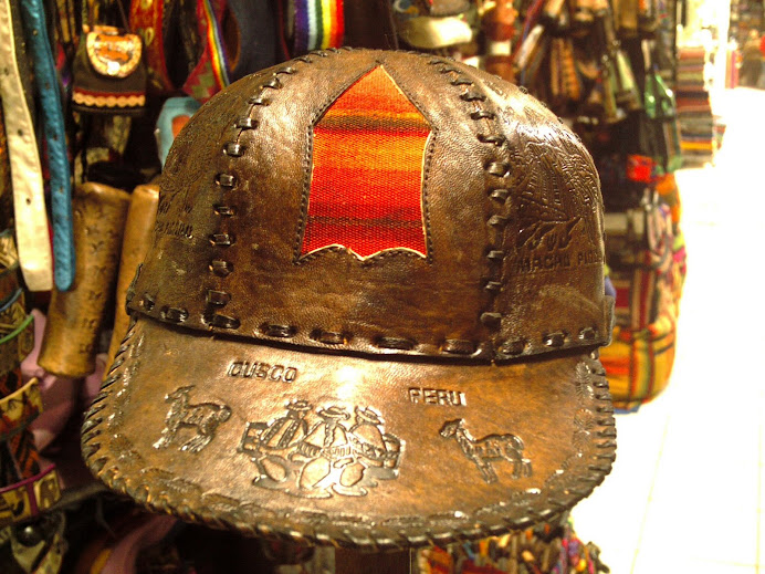 Leather cap (front view)