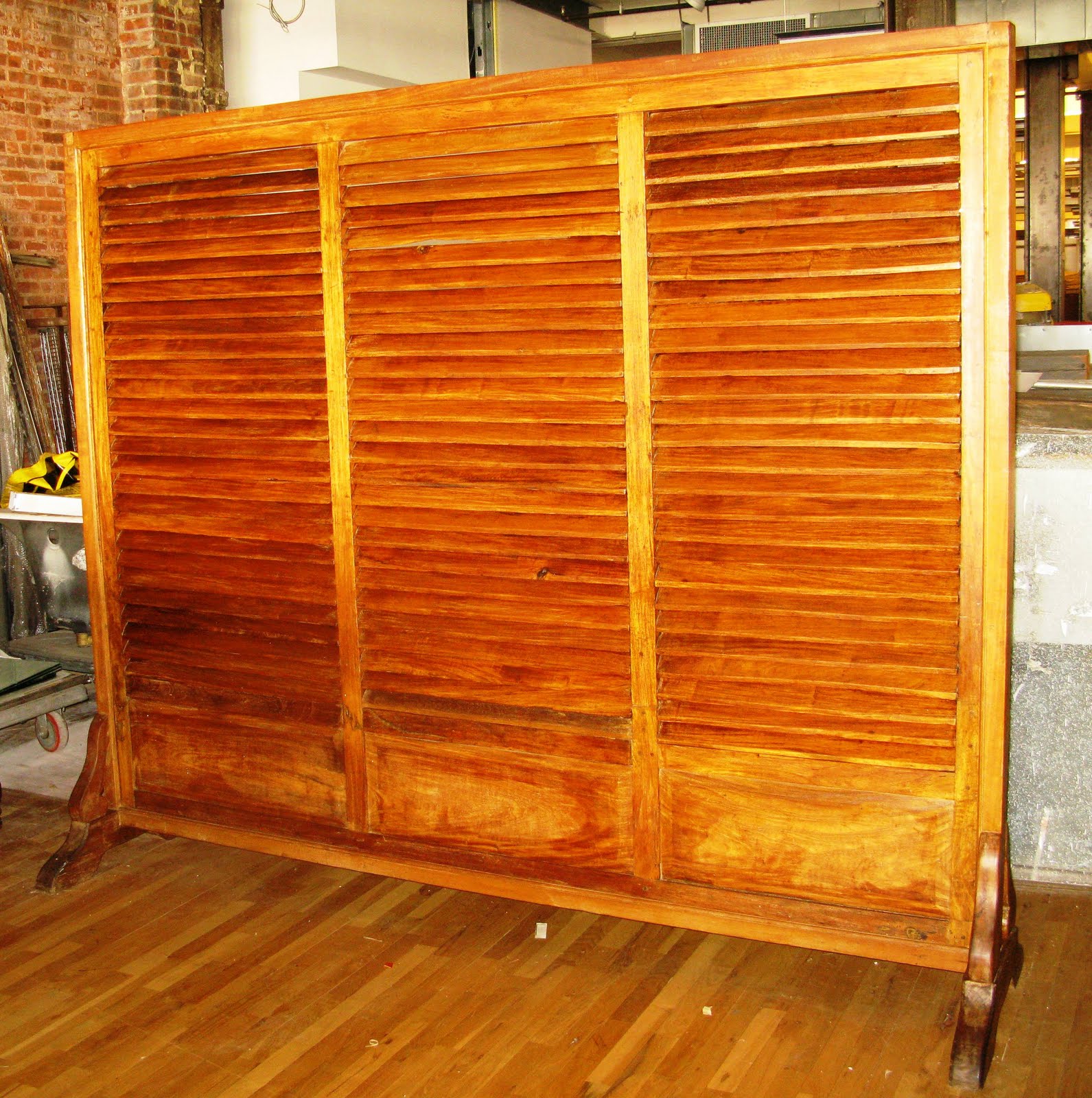 Antiques, Vintage and More: Wooden Louvered Divider - Vintage