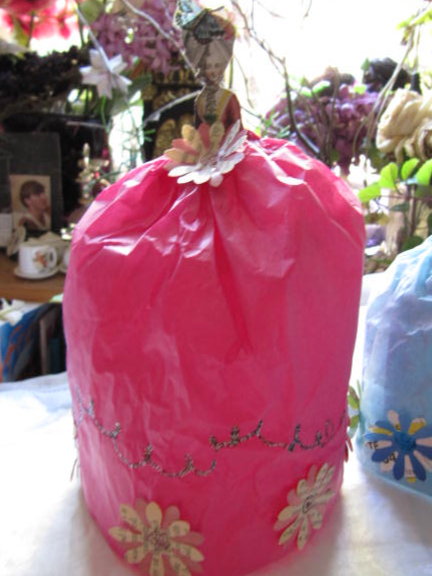 Tissue paper doll