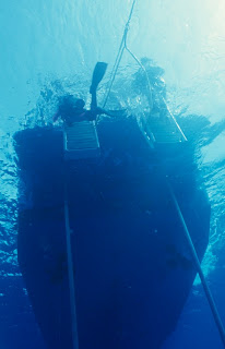 Divers boarding a boat