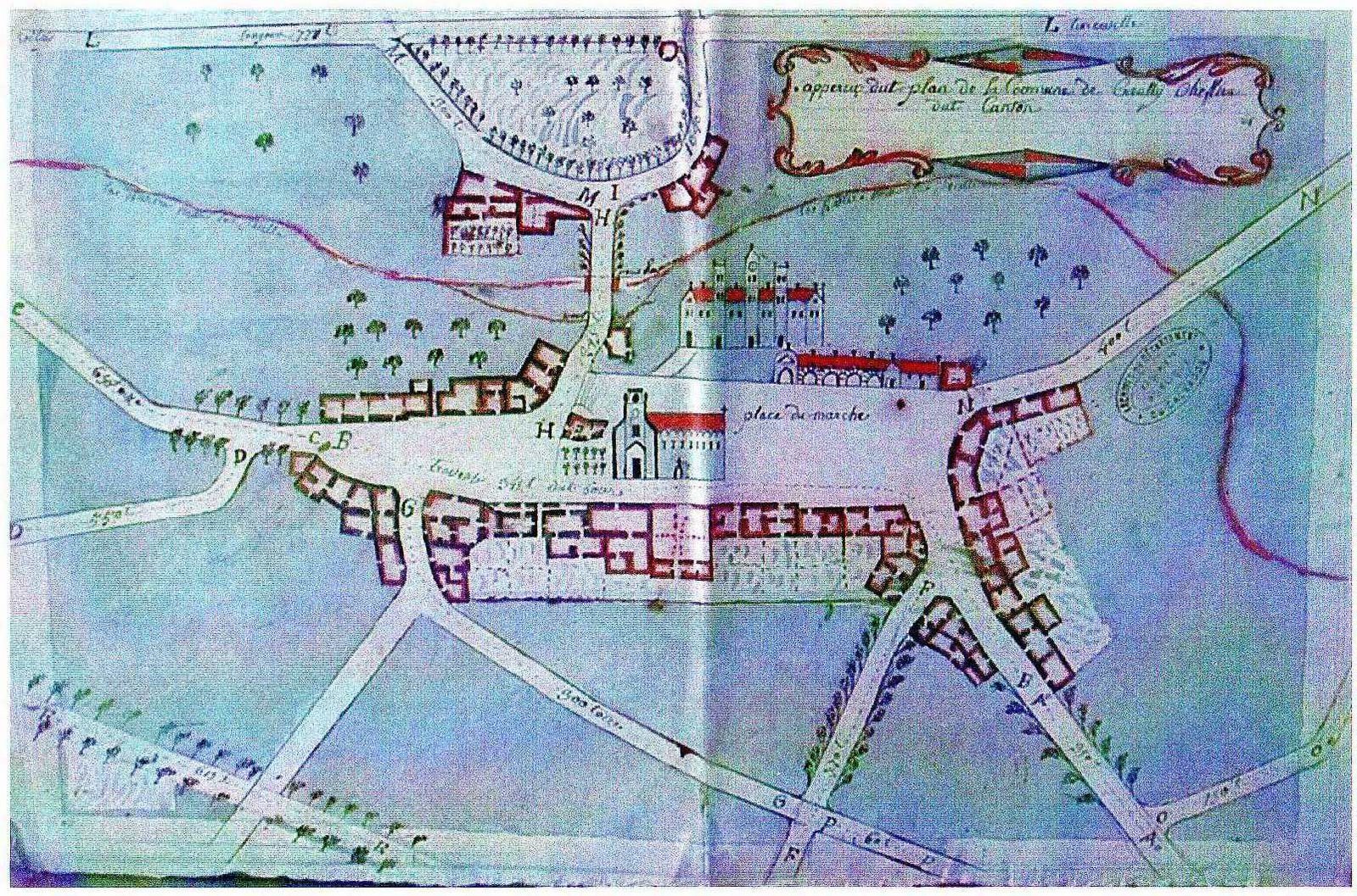 Creully Le plus ancien plan de Creully