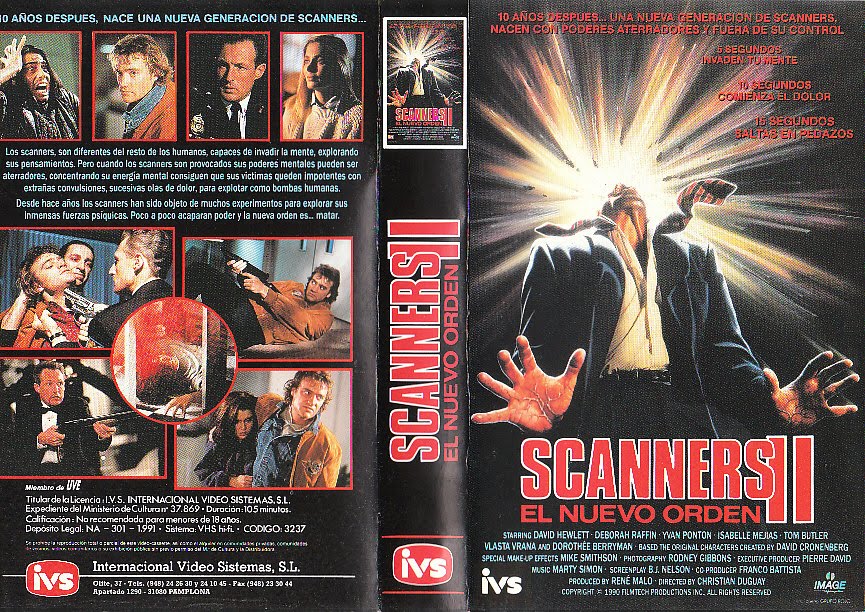 EL RINCON DE BEOWULF CARATULAS Scanners 2; El Nuevo Orden (1991) VHS