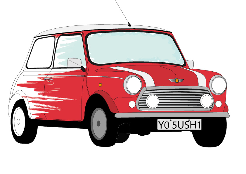 Steveos Blog: One more drawing (mini cooper)