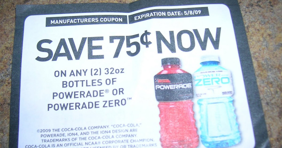 Saving With Sara 75 2 Powerade Tear Pad Coupon