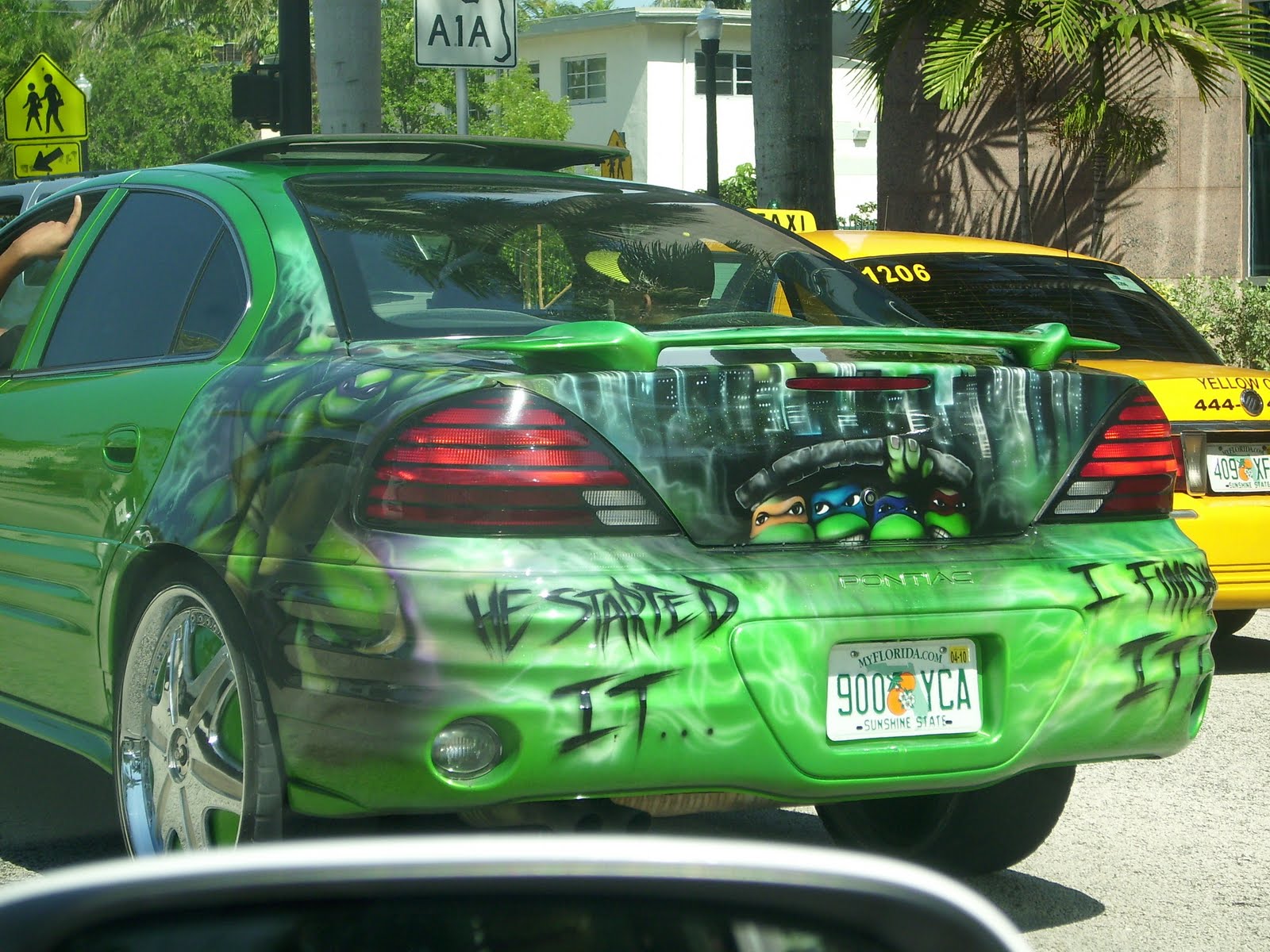 ninja turtle lego car