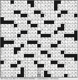 Sector in the NYT Crossword