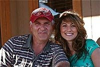 Jillian Harris and Father Glen Harris