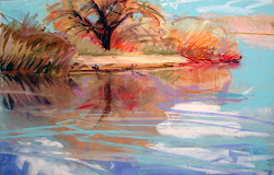 reflections water reflection painting paintings landscape loose objects sixteen chapter pastels fluid reflected