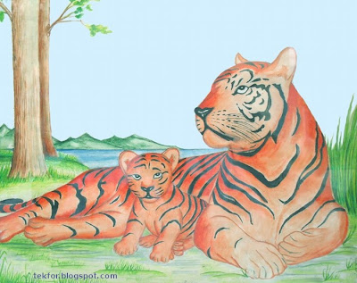 Tigress and Cub