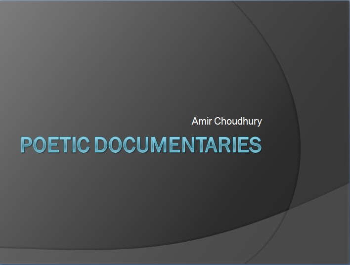 Amir's Documentary Blog: Researching Documentaries - Poetic Documentaries