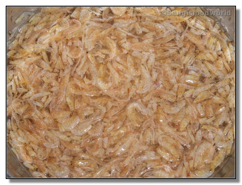 Sangi's Food World Plantain Dry shrimp fry / Vazhakkai Sennaguni varuval