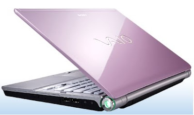 Sony VAIO SR pink laptop