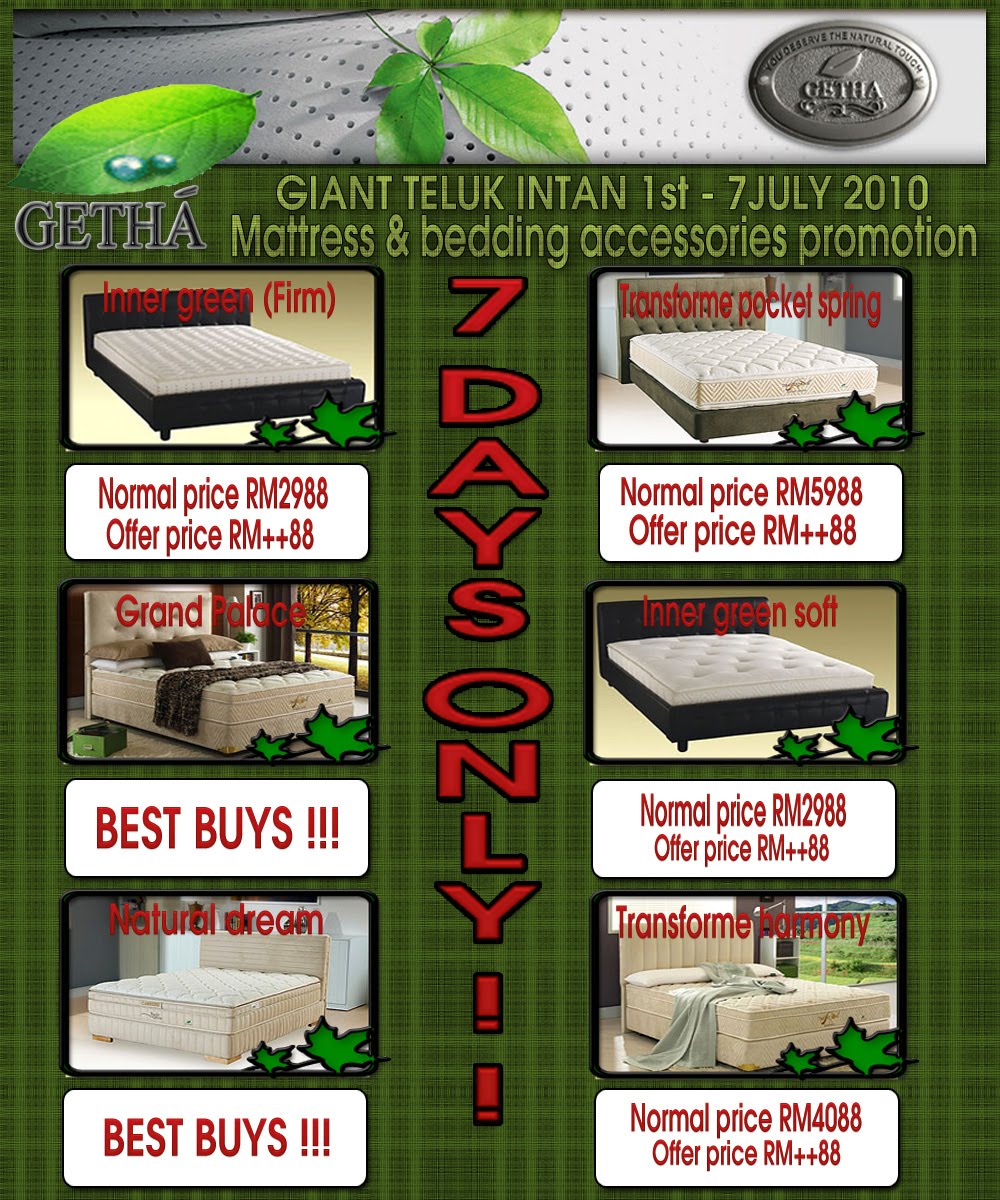 GETHA mattress & bedding promotion LIVING IMPRESSION
