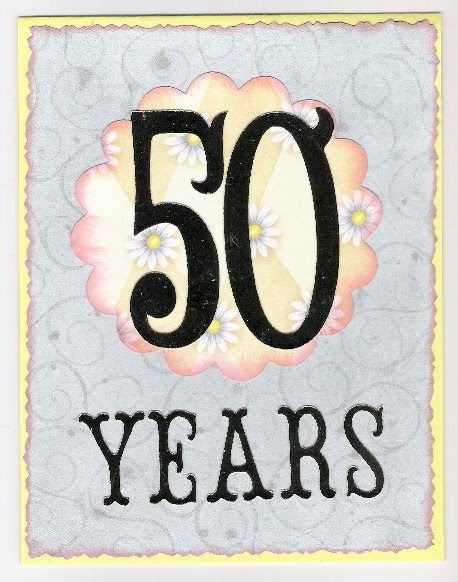PAPER CRAFTS WITH THE PINK ARMADILLO: 50th Anniversary Card
