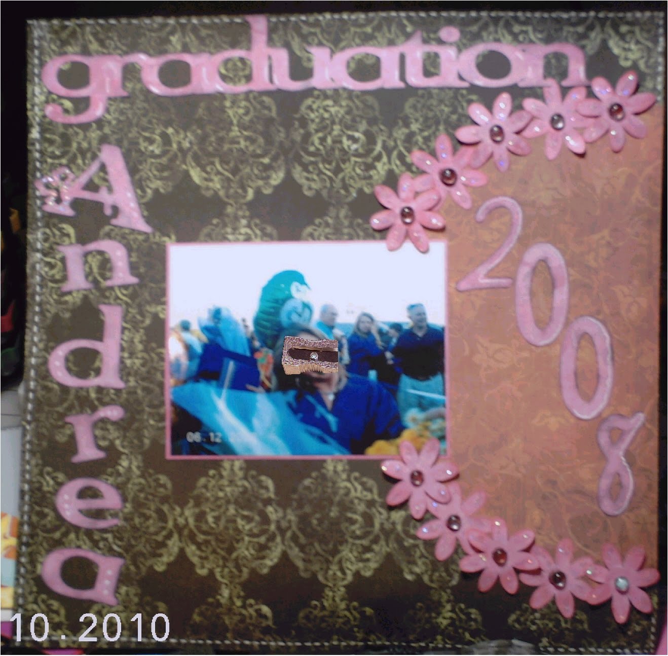 PAPER CRAFTS WITH THE PINK ARMADILLO Graduation Scrapbook Page