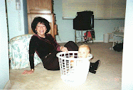Sara with grandson Evan