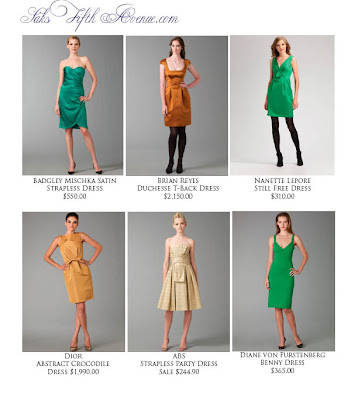 The Fabulous World of Color: Yellow and Green Bridesmaids Dresses