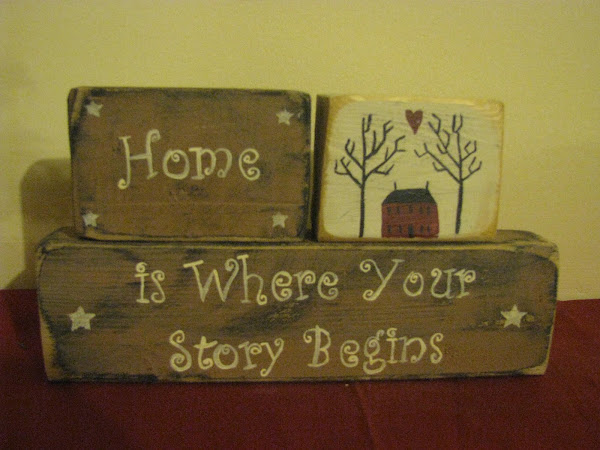 Home Is Where Your Story Begins sill sitter $20.00