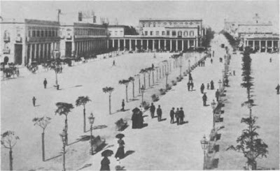 La Plaza Independencia en Montevideo a principios del siglo xx