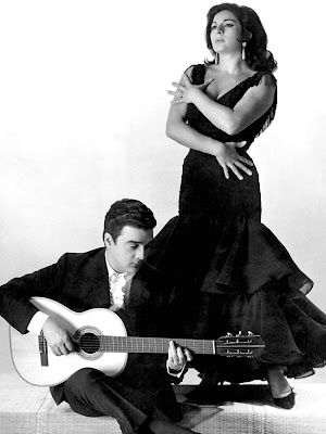 Lola Flores y 'El Pescailla' en 1960