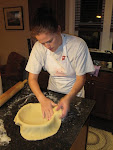 Meg making some pie...