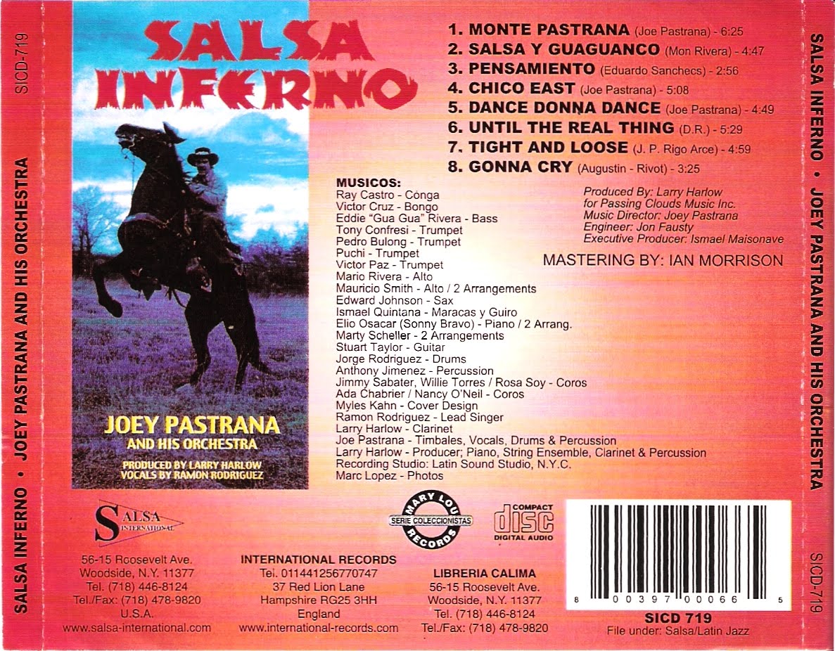 A la "RUMBA con SANDVNGA" 1970 Joey Pastrana Salsa Inferno