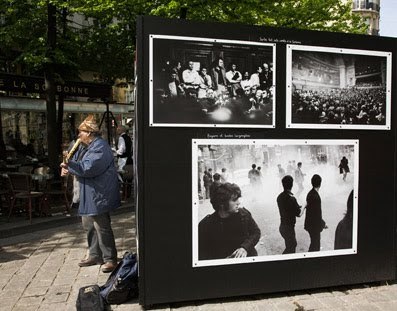 Exposicion fotografica plaza de la Sorbona en Paris