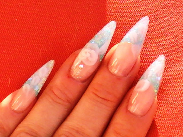3. Step by Step Blue and White Floral Nail Art - wide 1