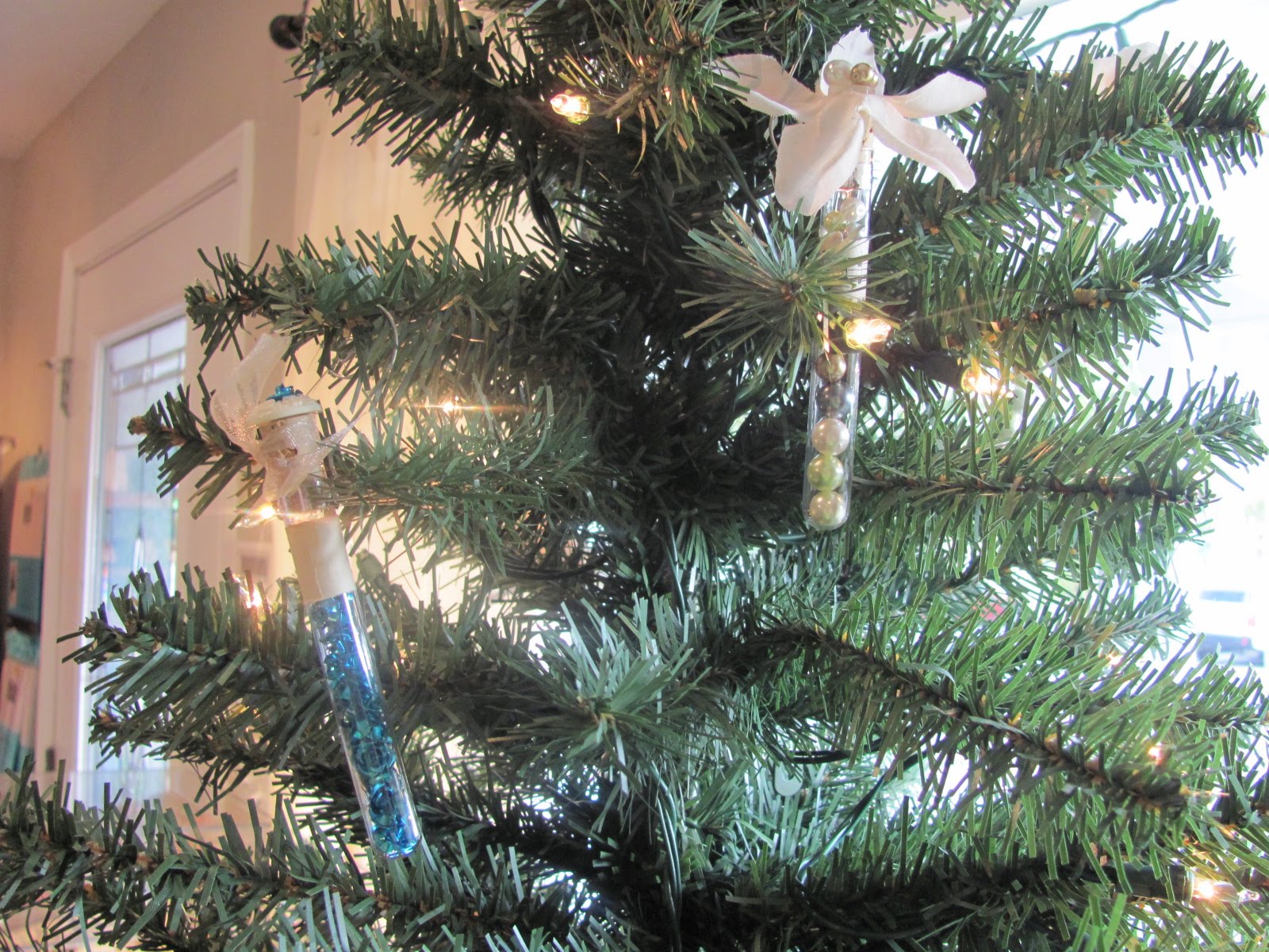 Trishalicious & Co. Test tube Christmas ornaments