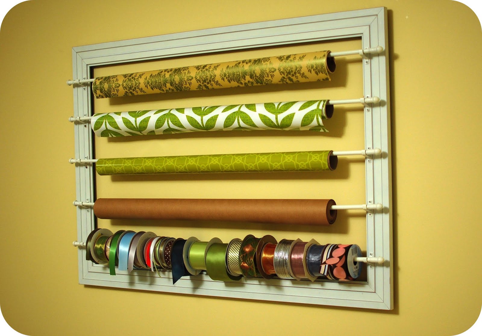 By Your Hands Wrapping Paper Ribbon Wall Rack