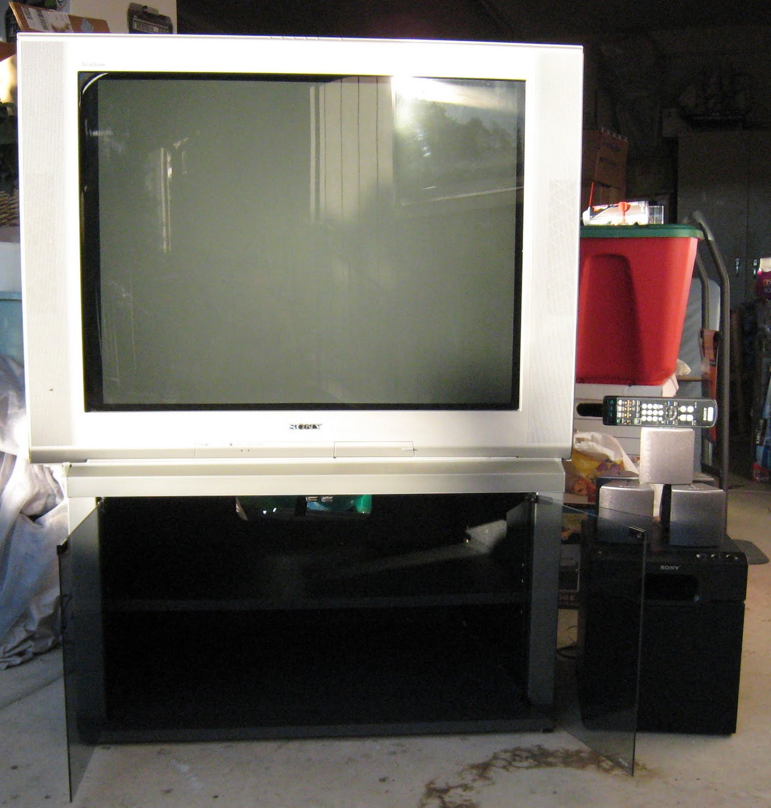 For Sale **SOLD SONY Trinitron WEGA Flat Screen TV with speakers