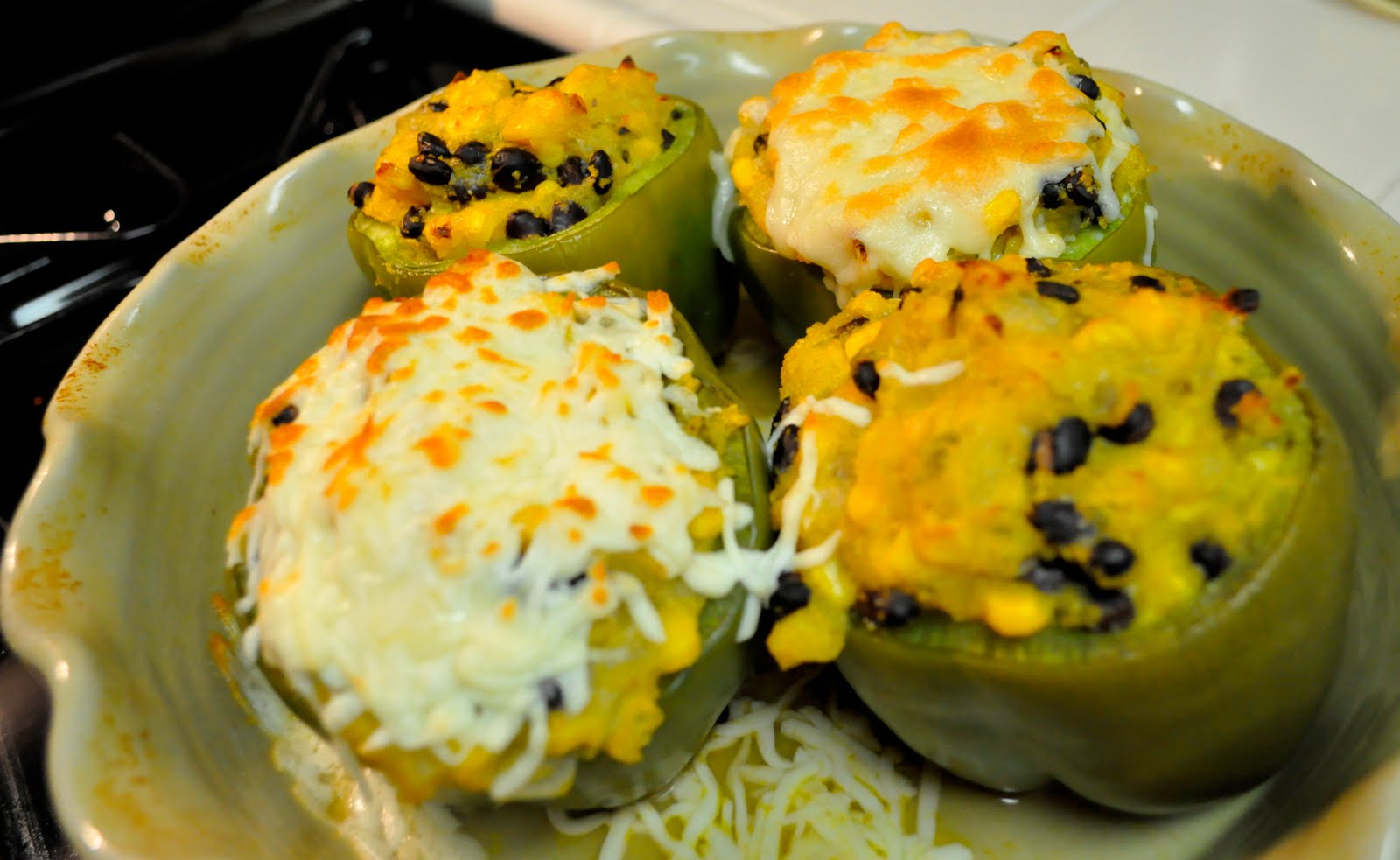 Cooking with Joanna Mexican Polenta Stuffed Peppers