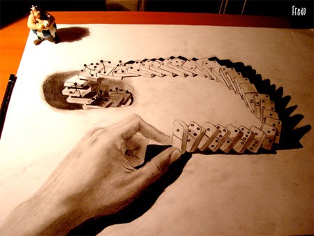 Awesome 3D Drawings by Chilean artist Fredo | Funny & Crazy