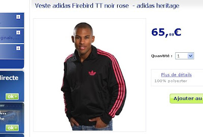 veste adidas noir et rouge
