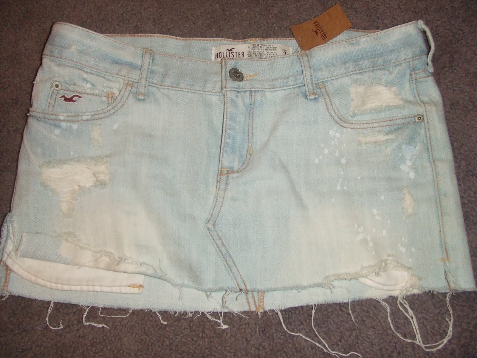 Too full closet in Vienna: Hollister Co. Size 3 Jean SKIRT! NWT Was $44 ...