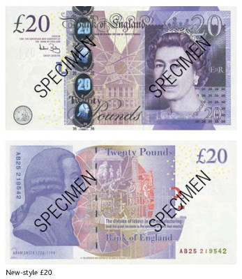Old Style Twenty Pound Notes to be Withdrawn from Circulation