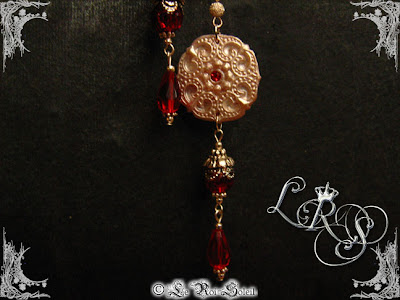 Orecchini Ragno Donne | Tarantola Gotica Con Cristalli | Halloween | Nero/Rosso