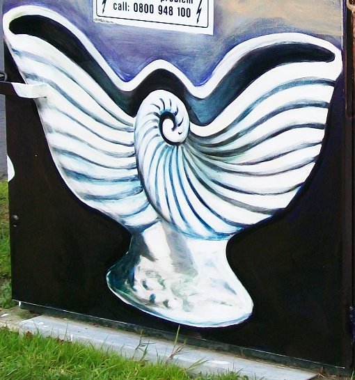 Timespanner Crown Lynn homage on Rankin Avenue