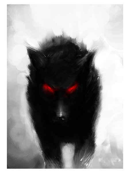 Darkdemon shadow wolf