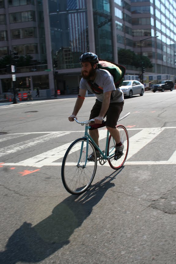 bikes... bikes... bikes... people riding bikes on the streets of